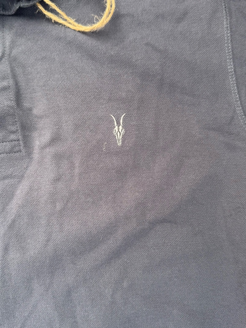 AllSaints Sunwashed Tee in Heather Purple with Red Lining